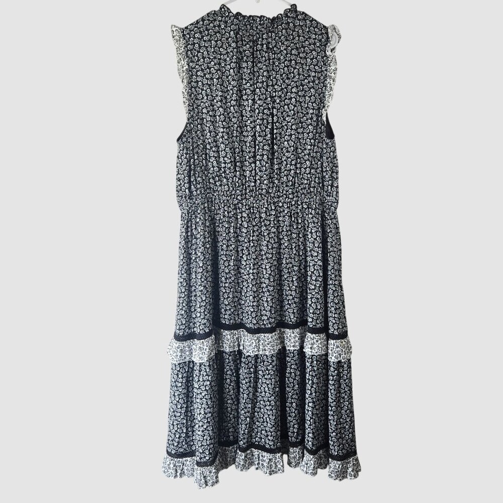 kate spade Black and White Floral Midi Dress - Picture 2 of 14